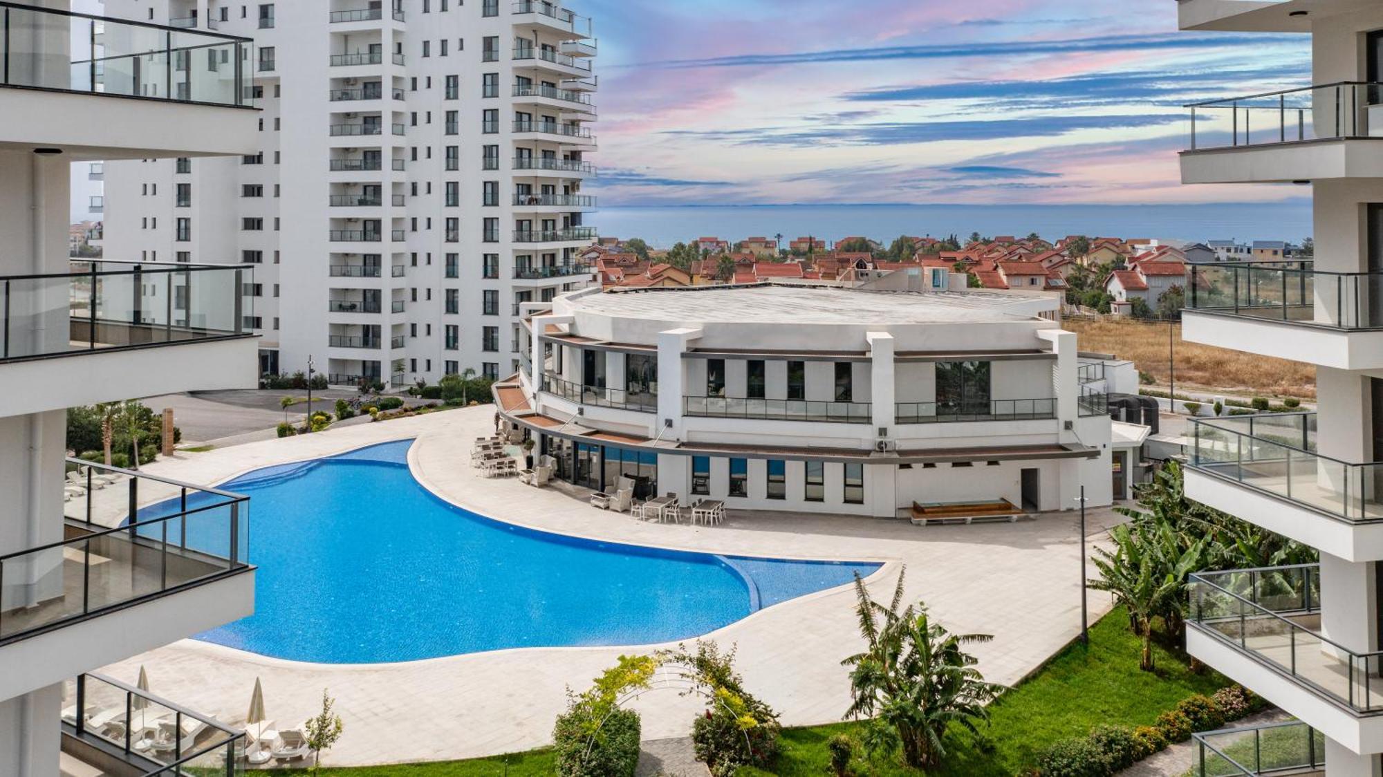 Terra Apartments In Caesar Blue Resort, Fixed Lunch Till 3Pm, Gym, Heated Pool, Sauna, Kids Club Rizokarpaso Exterior photo